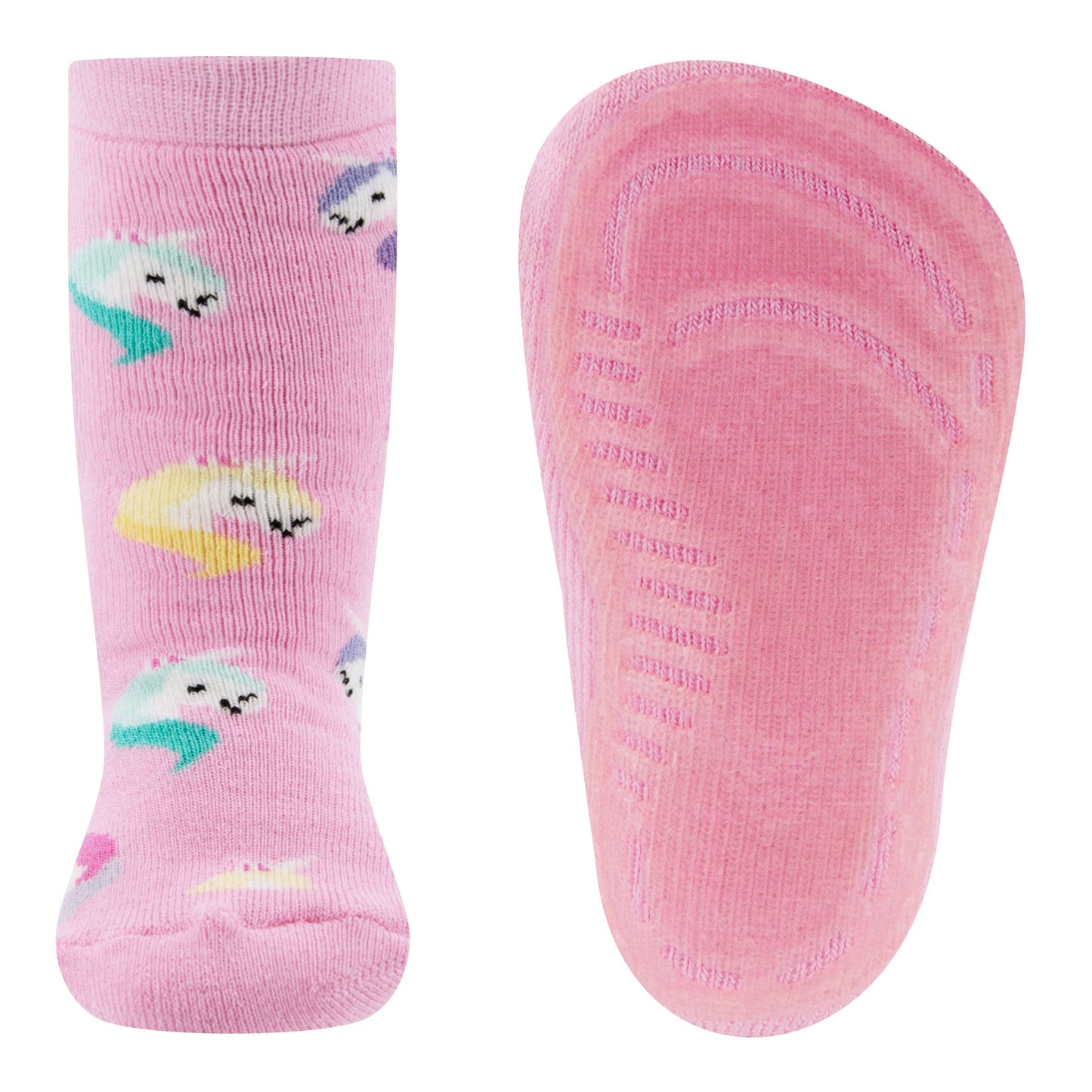 Ewers antislip sokken Unicorns roze