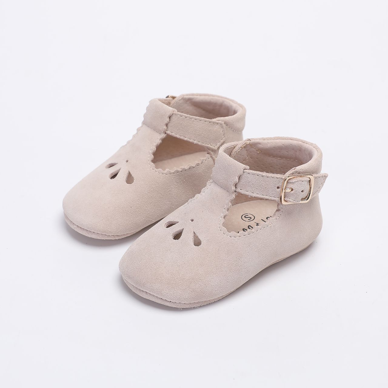 Baby Dutch schoentjes meisje Sand Suede