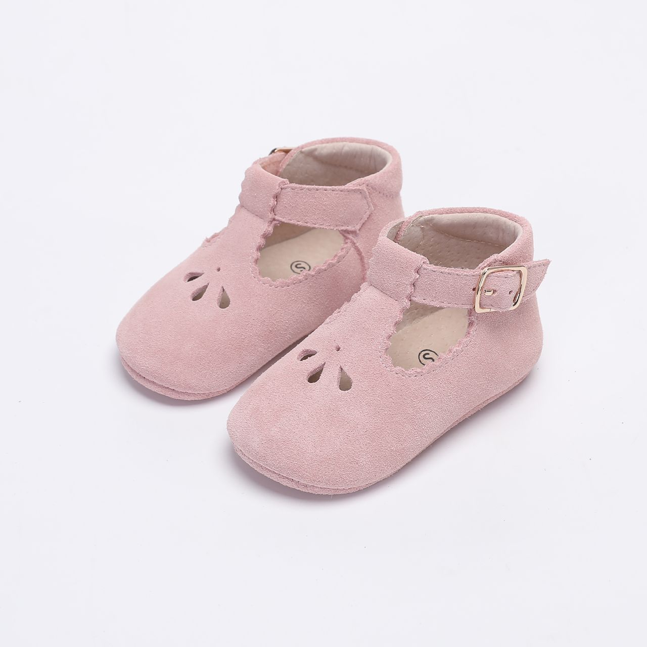 Baby Dutch schoentjes meisje Pink Suede