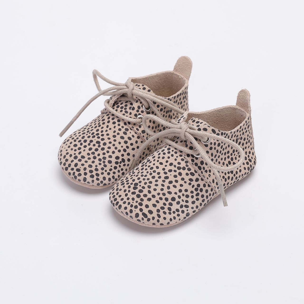 Baby Dutch veterschoentjes Speckle Suede - Nova
