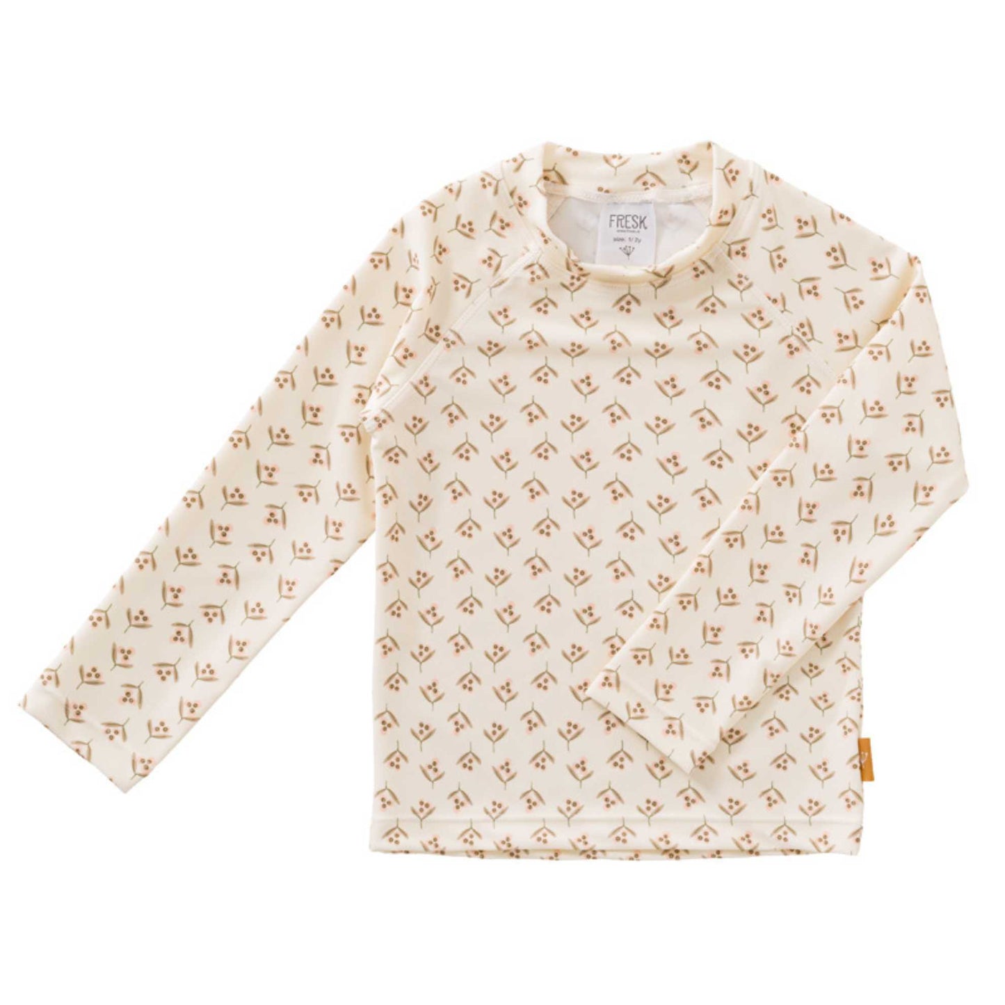 Fresk UV Shirt lange mouwen Olives – Beige roze met olijftakjes