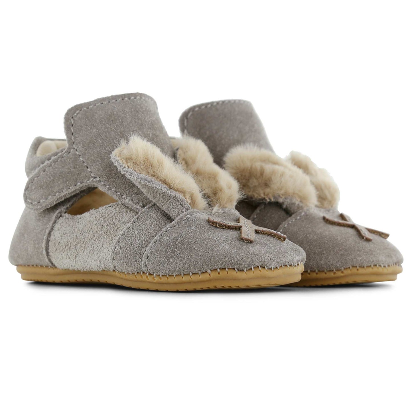 Shoesme BABY-PROOF Babyschoenen grijs met konijnenoortjes
