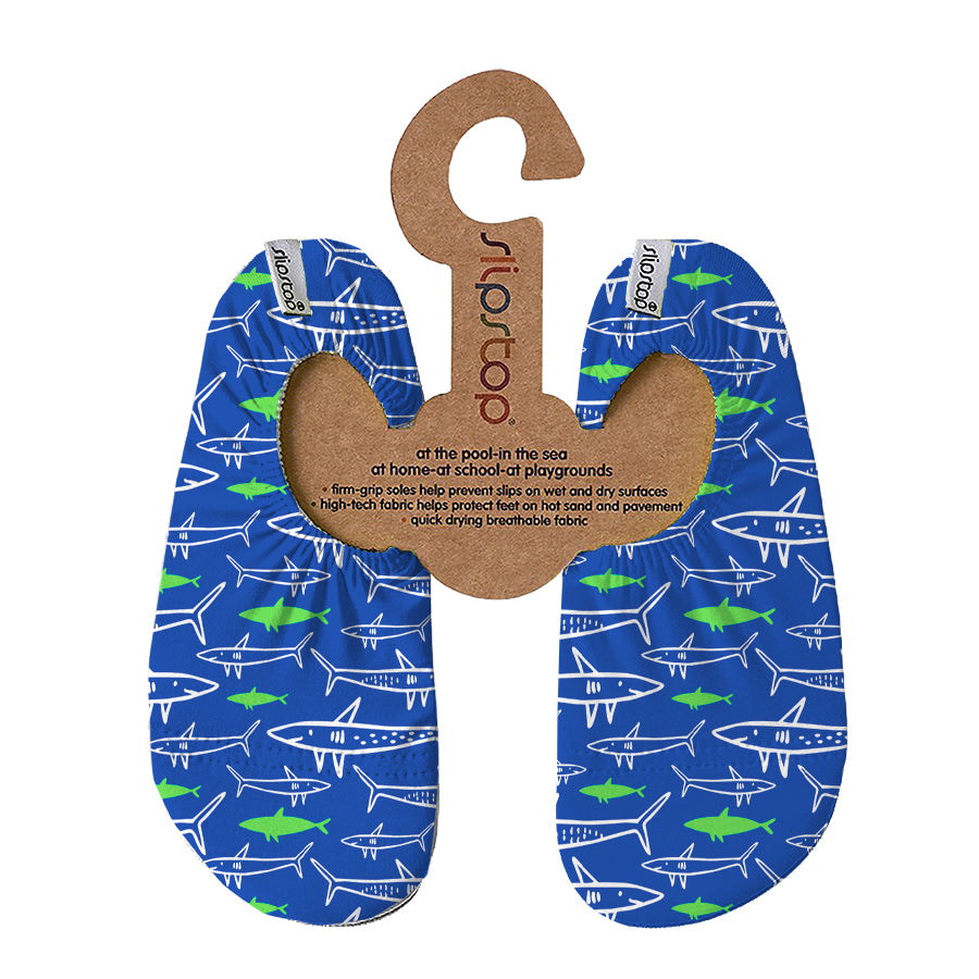Kobalt blauwe Slipstop met haaien voor jongens