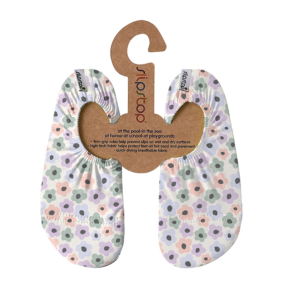 Slipstop Flower Colorful - beige met gekleurde bloemen