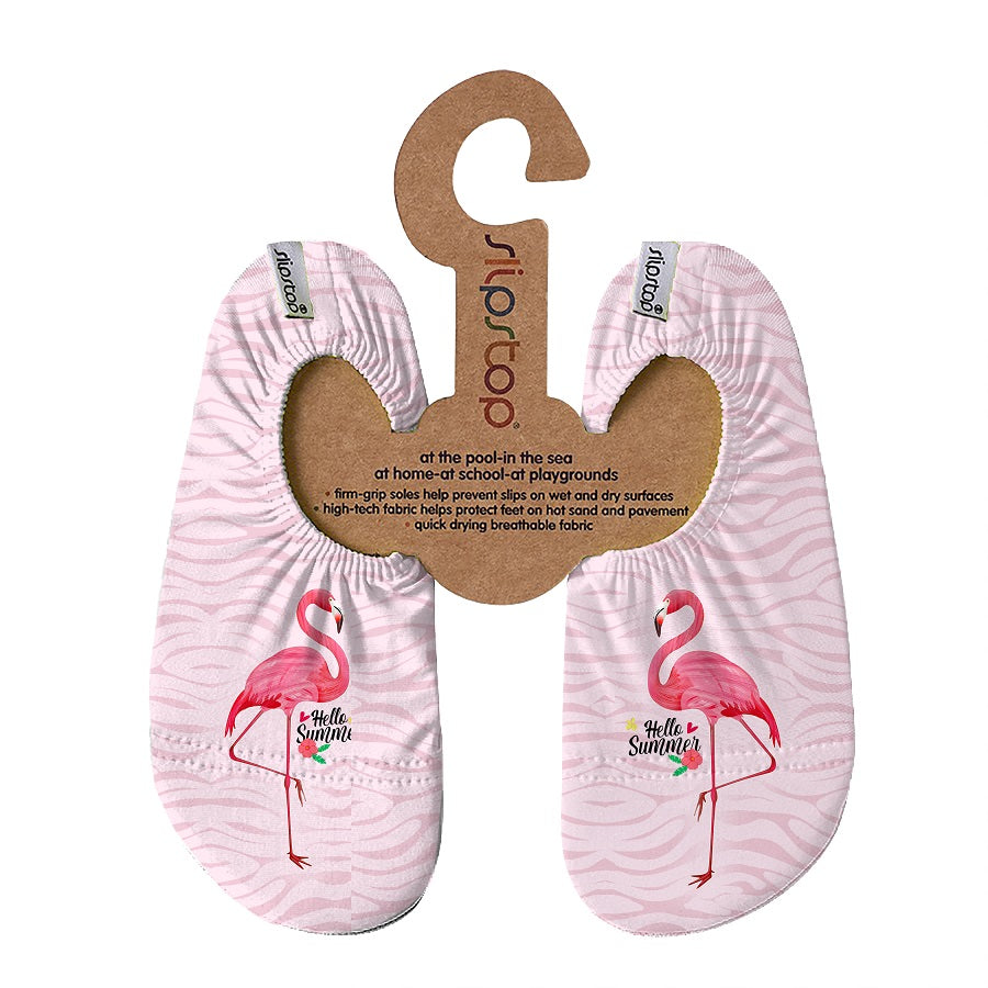 Slipstop roze met flamingo