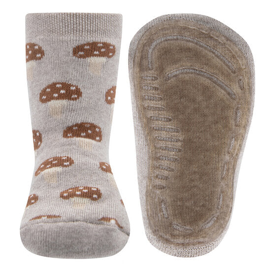 Ewers beige antislip sokken