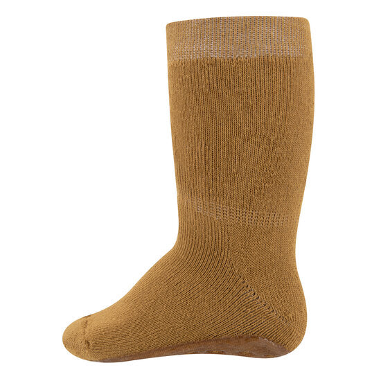 Kindersokken met antislip oker