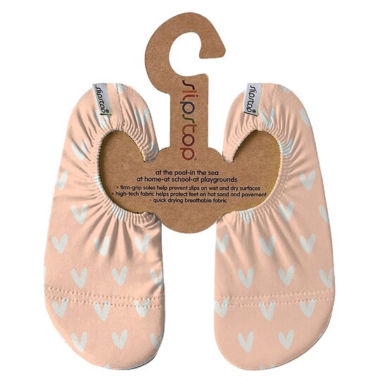 Meisjes Slipstop waterschoenen roze met hartjes