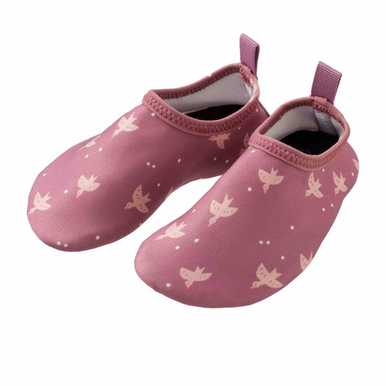 Fresk waterschoentjes roze met zwaantjes