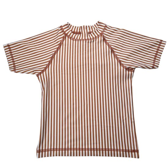 Slipstop UV Shirt cognac stripe