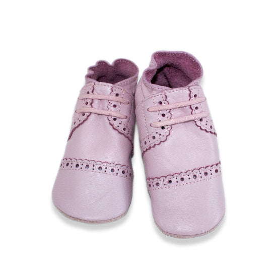Babyschoentjes Brogue roze