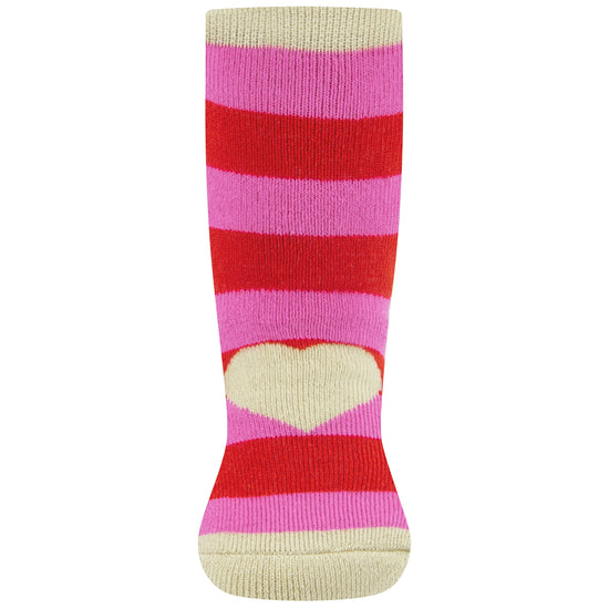 Ewers sokslofjes hartje beige roze