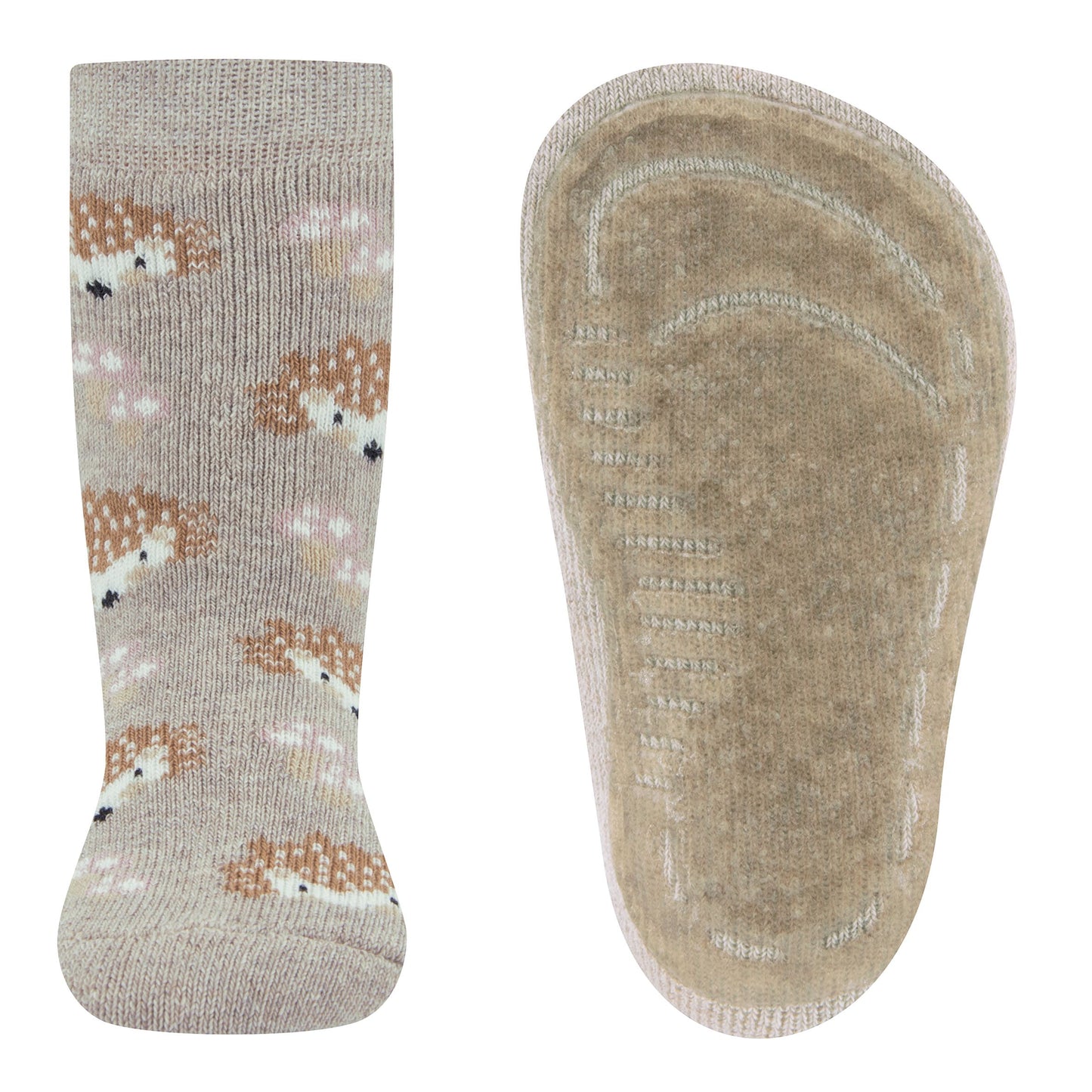 Ewers antislip sokken egeltjes beige