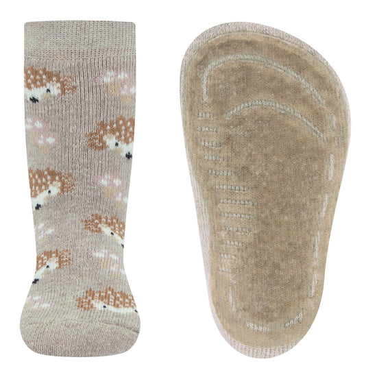 Ewers antislip sokken egeltjes beige