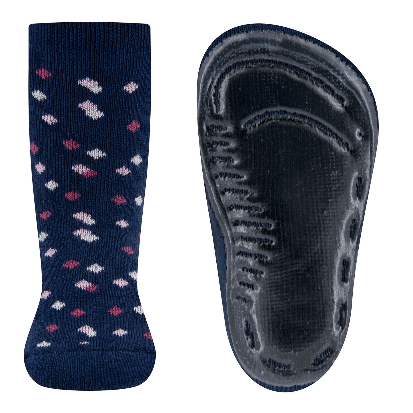 Ewers antislip sokken stipjes blauw