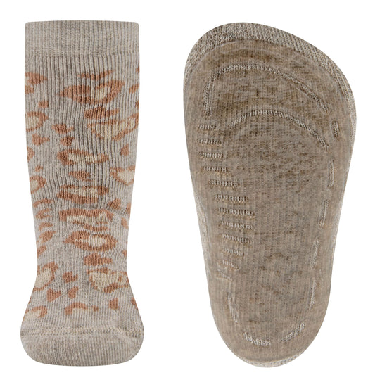 Ewers antislip sokken panter beige