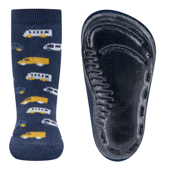Ewers antislip sokken busjes blauw