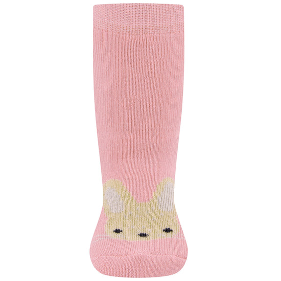 Ewers antislip sokken Konijntje oud roze