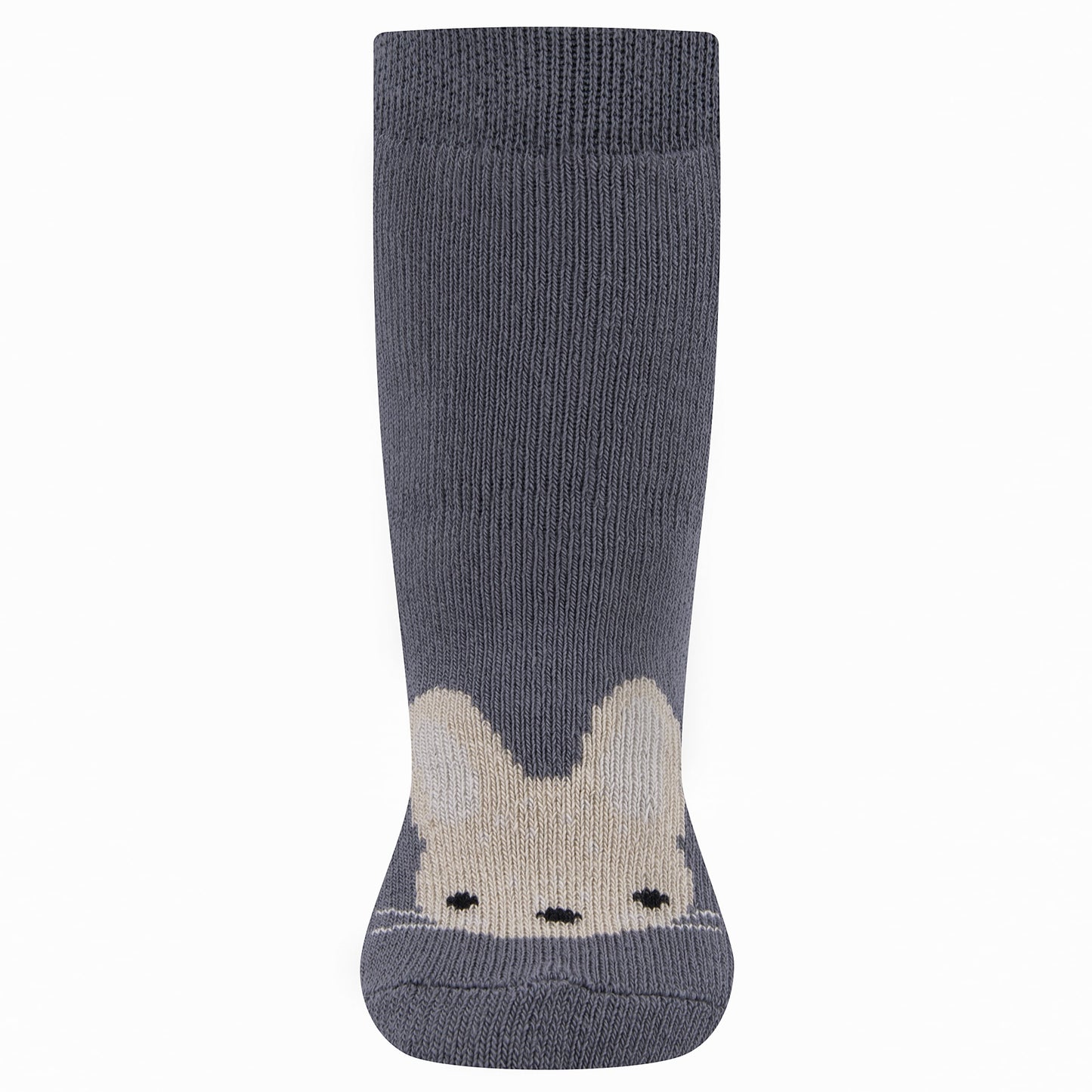Unisex Ewers antislip sokken Konijntje antraciet grijs