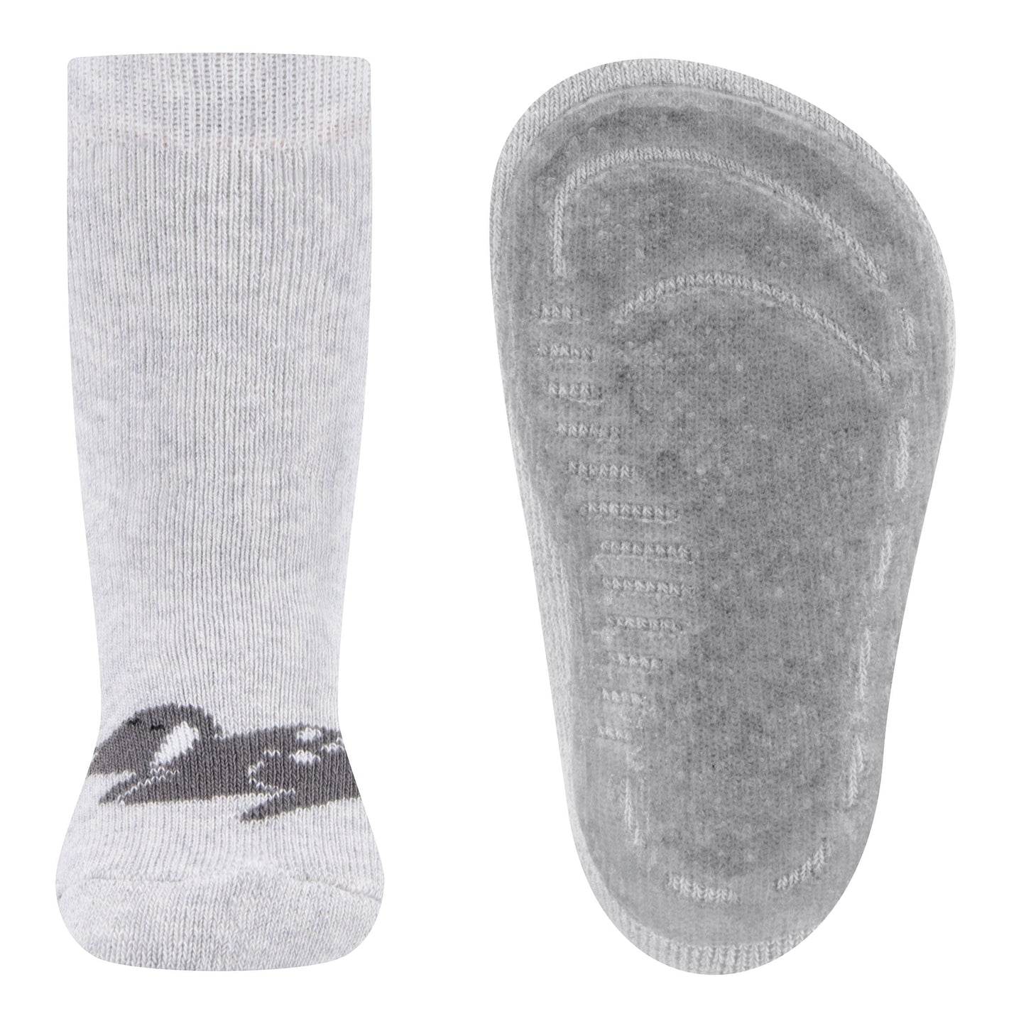 Ewers antislip sokken Hondje grijs