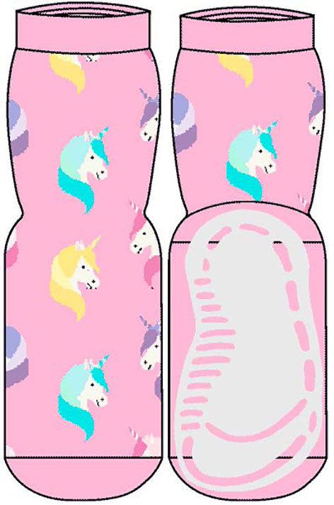 Ewers antislip sokken Unicorns roze