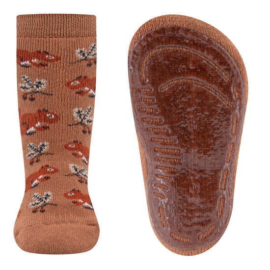 Ewers antislip sokken eekhoontjes cognac