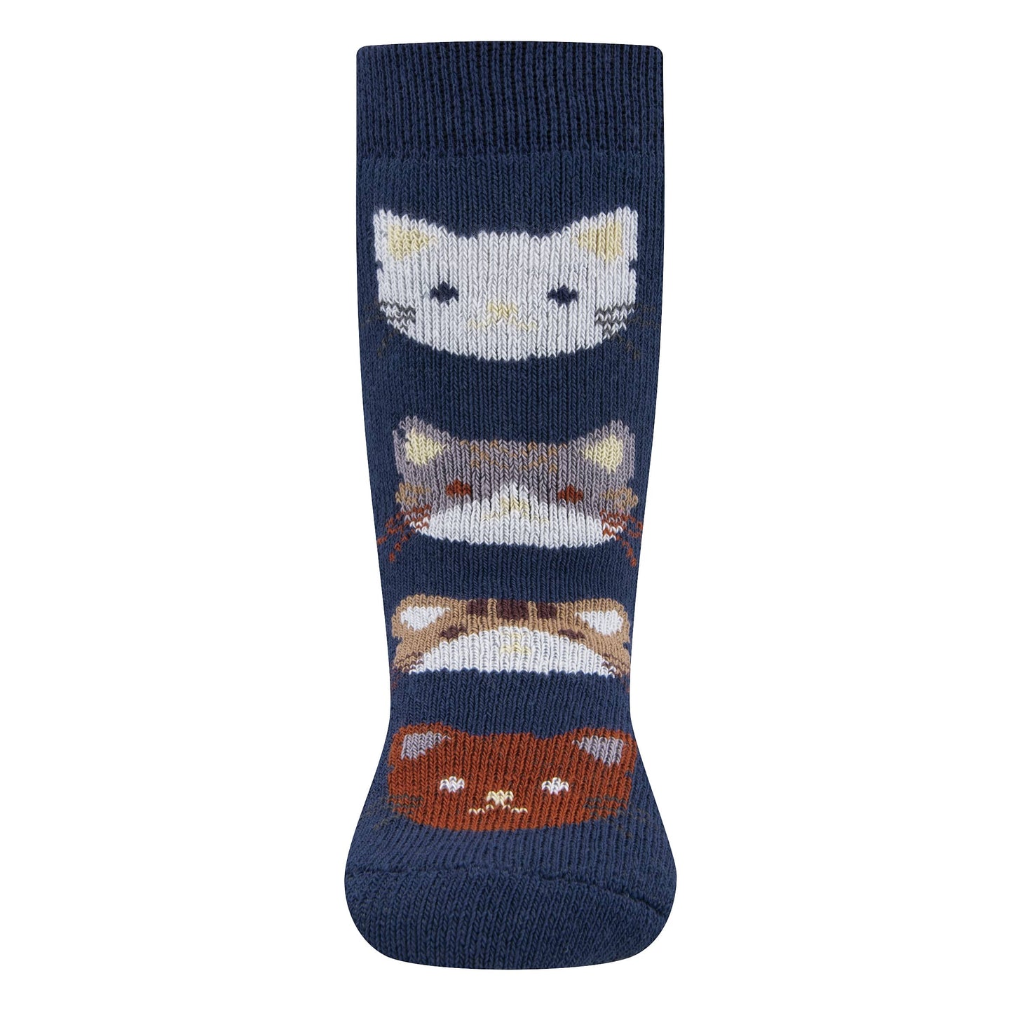 Ewers antislip sokken poesjes donkerblauw