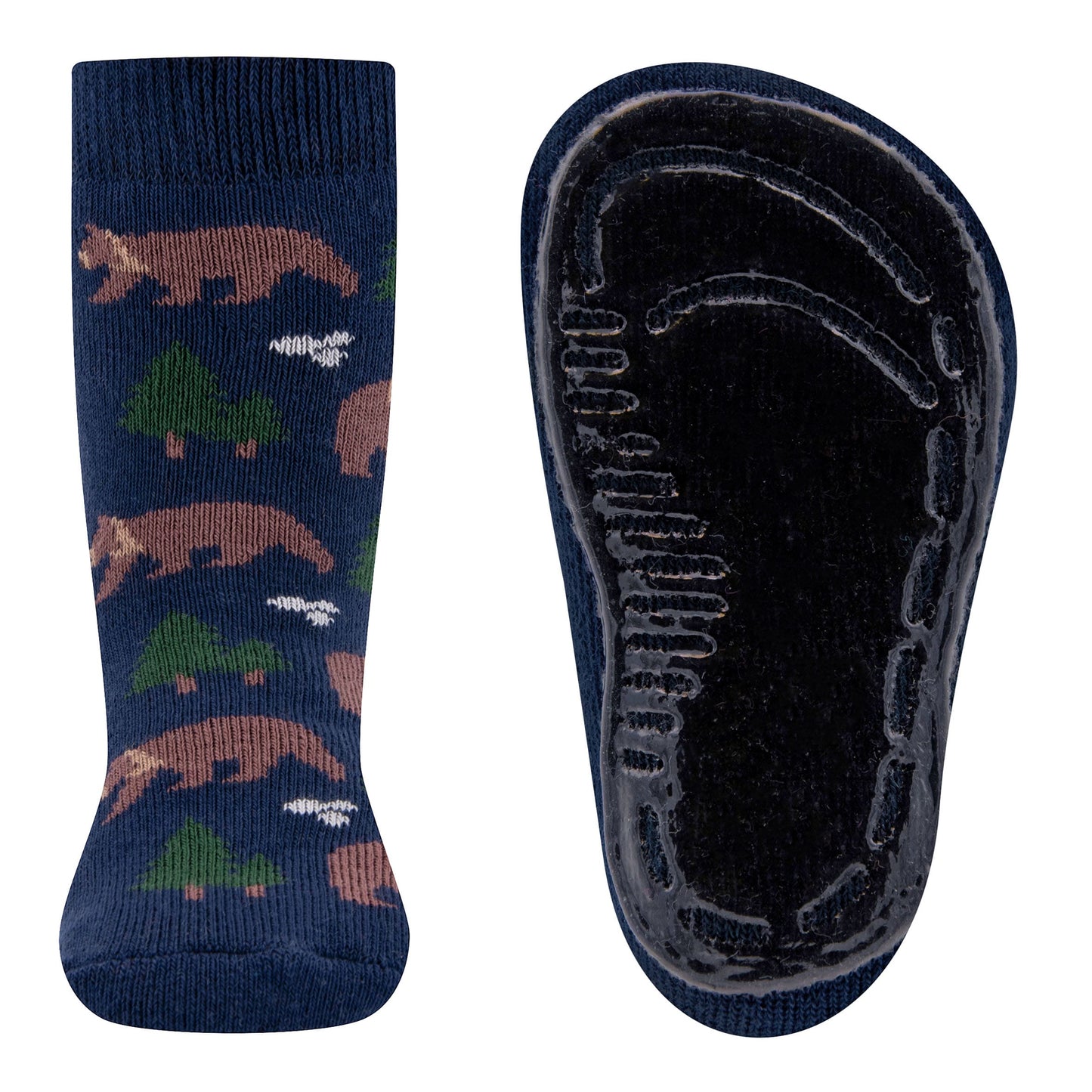 Ewers antislip sokken bosberen blauw