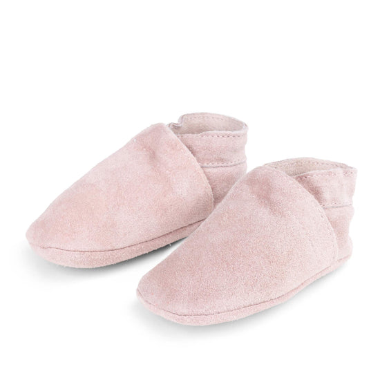 Baby Dutch slofjes suede uni roze