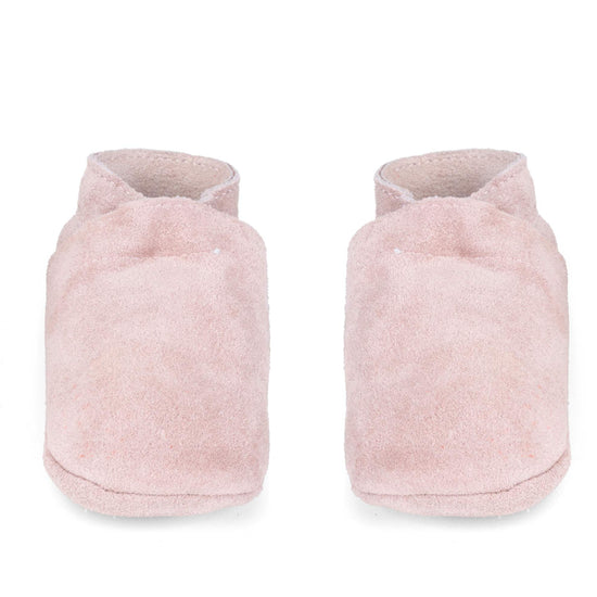 Baby Dutch slofjes suede uni roze