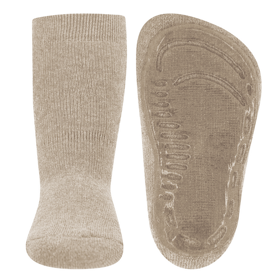 Ewers antislip sokken zandkleurig unisex