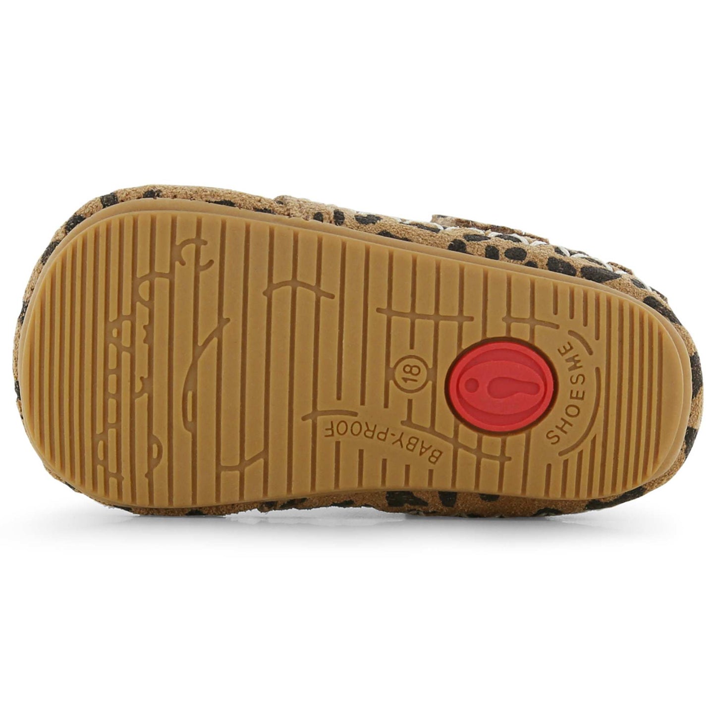 Shoesme BABY-PROOF Babyschoenen cognac met franjes