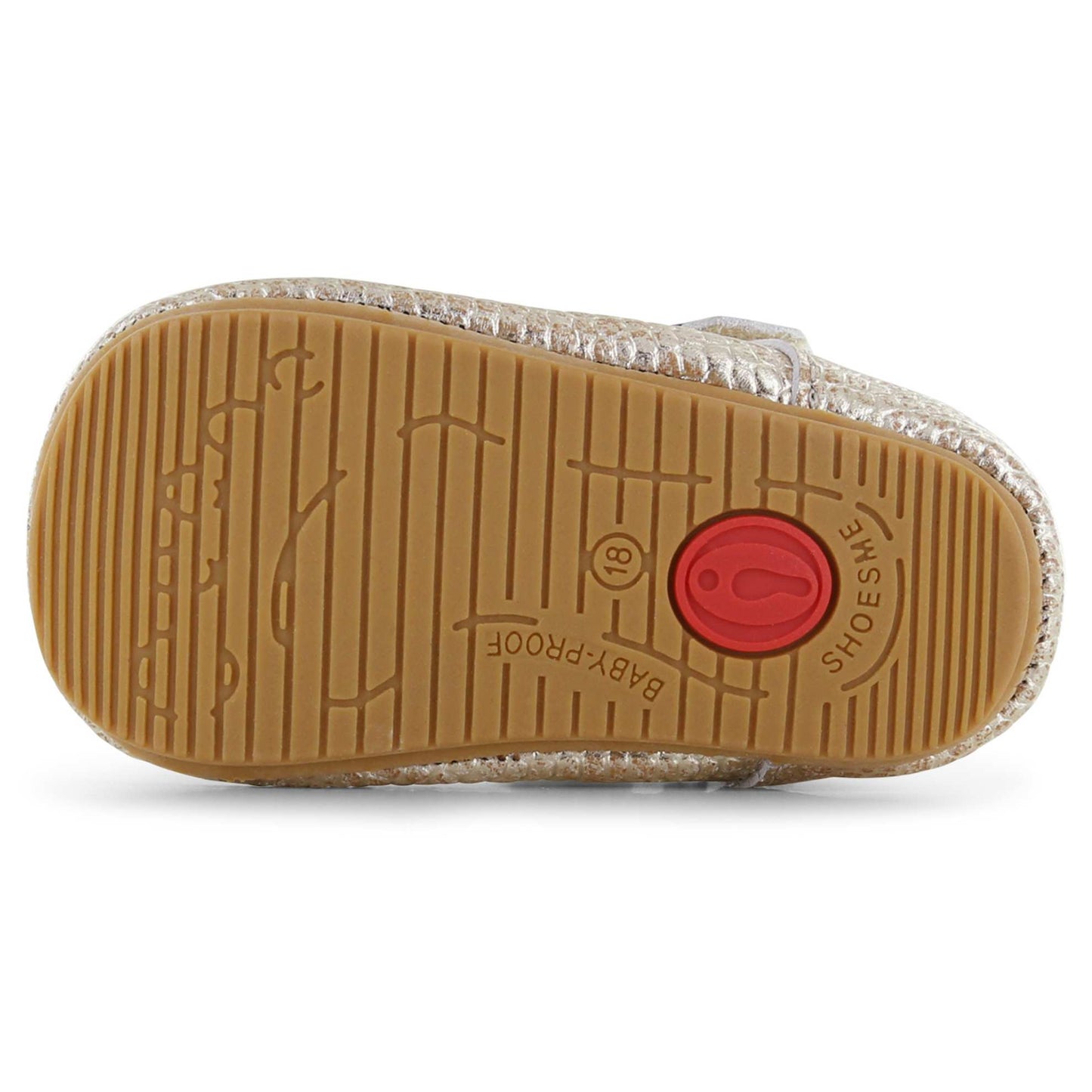 Shoesme BABY-PROOF Babyschoenen goud T-band