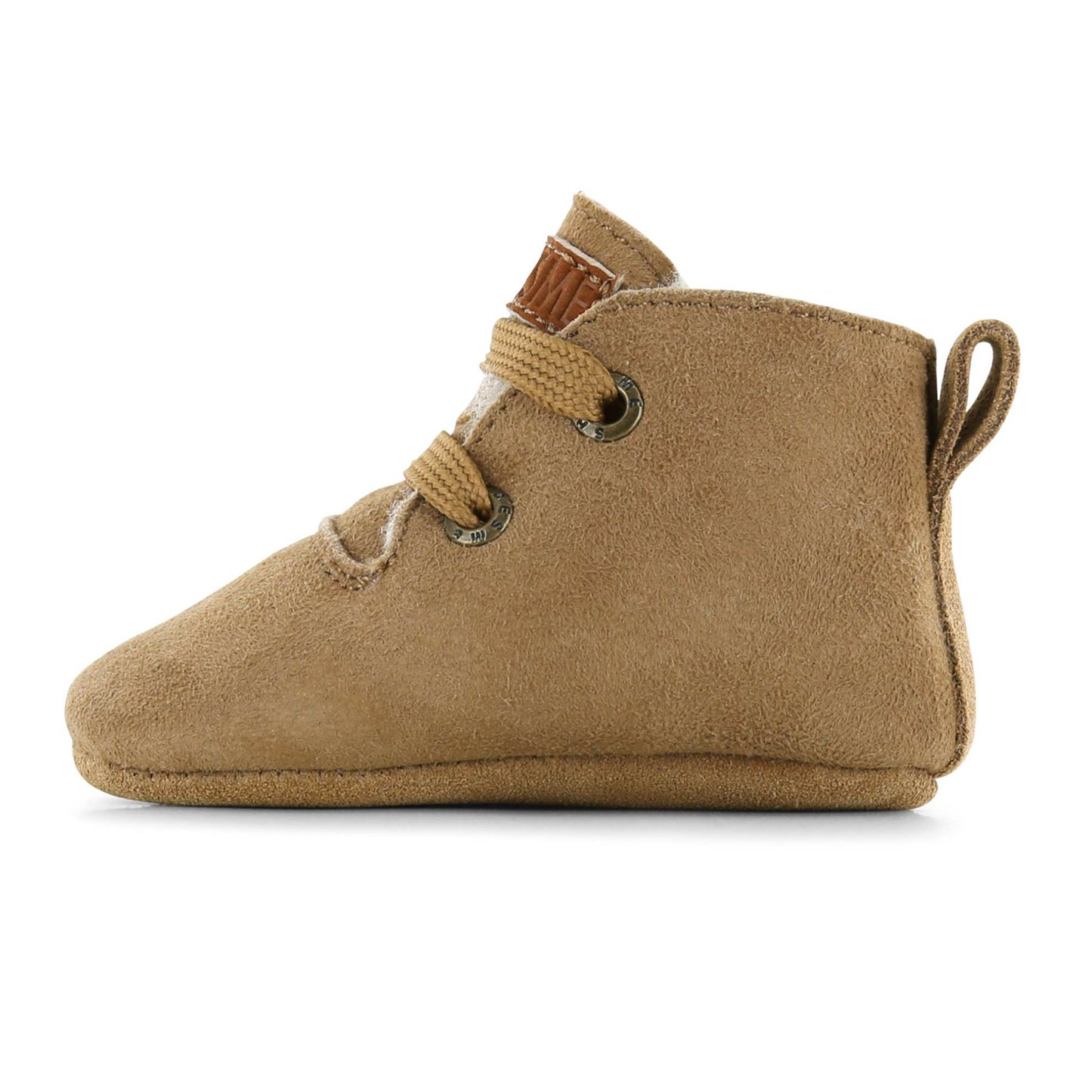 Shoesme babyslofjes lammy cognac