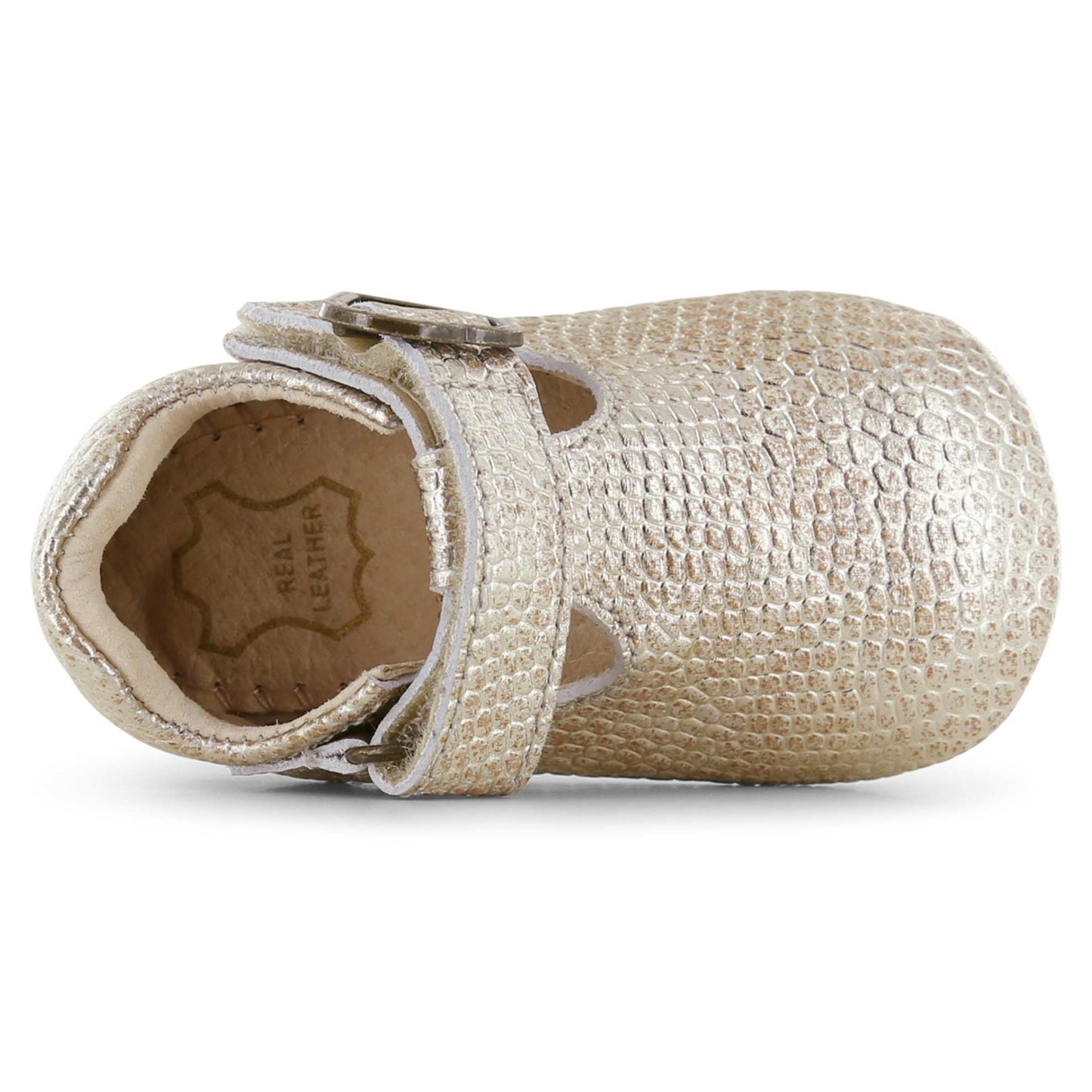 Shoesme BABY-PROOF Babyschoenen goud T-band