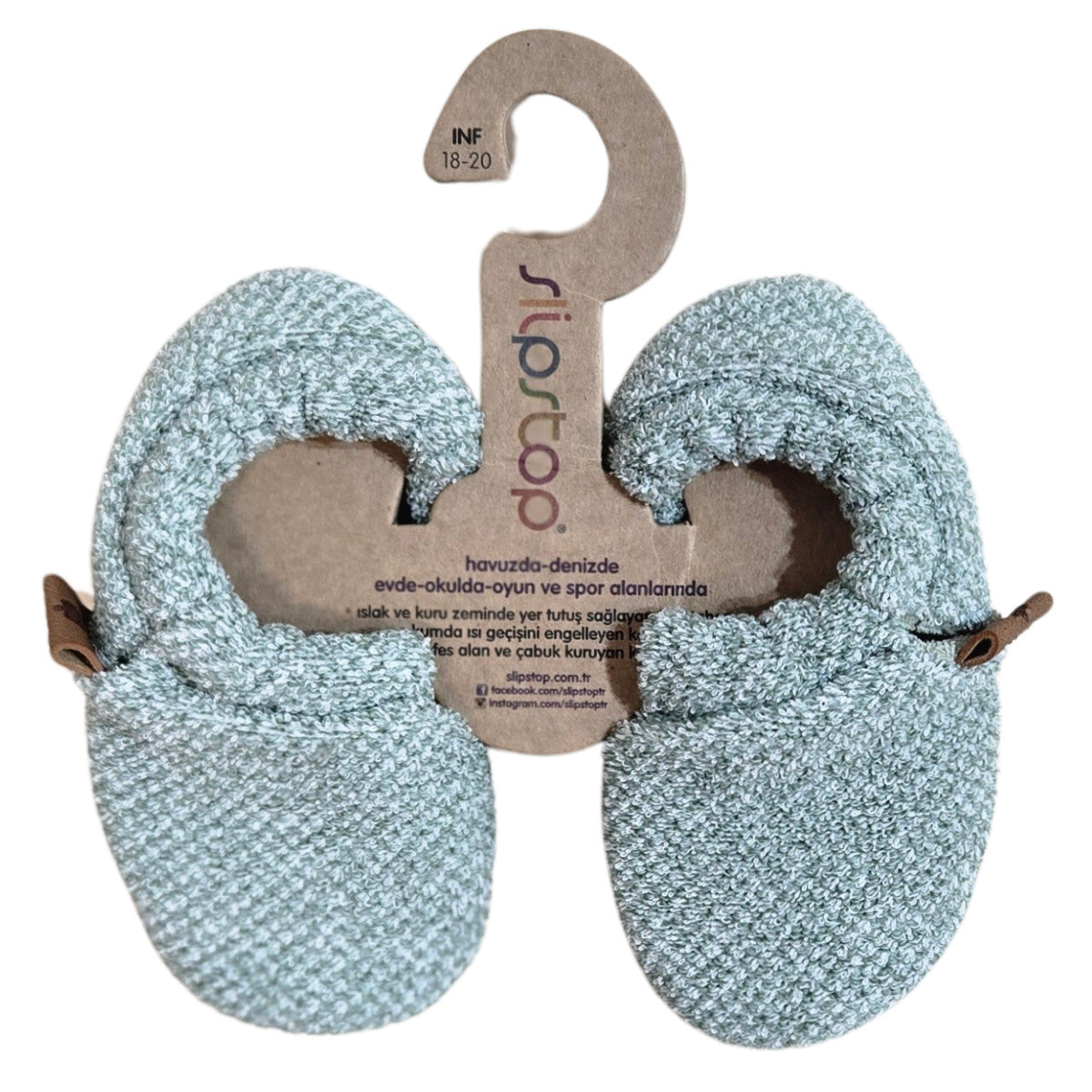 Slipstop booties groen - slofjes 