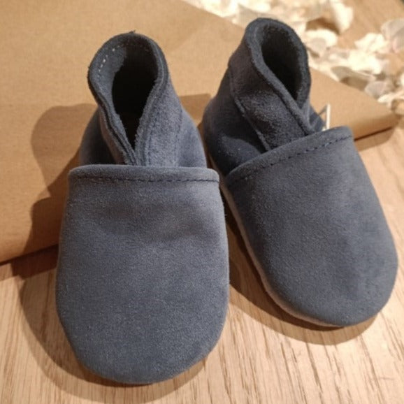 Stabifoot Babyslofjes Suede Blauw - Iris