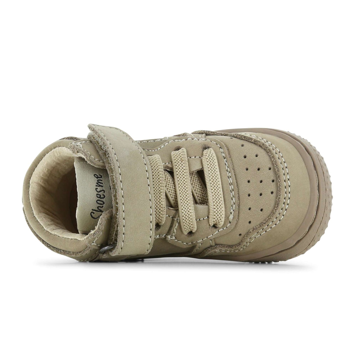 shoesme hoge babysneaker taupe