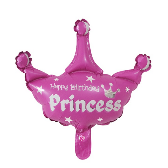 Prinsessen - helium ballonnen - folie ballon - set van 5