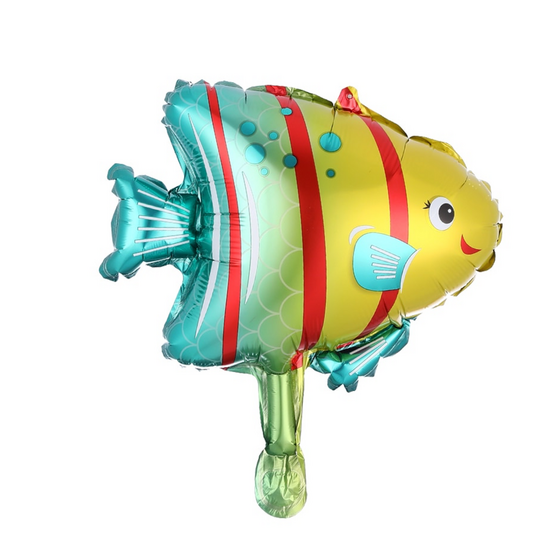 Laad afbeelding in gallerij, Zeedieren en vissen - helium ballonnen - folie ballon - set van 5
