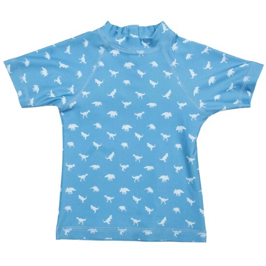 Laad afbeelding in gallerij, Slipstop UV Shirt blauw voor jongens met dino
